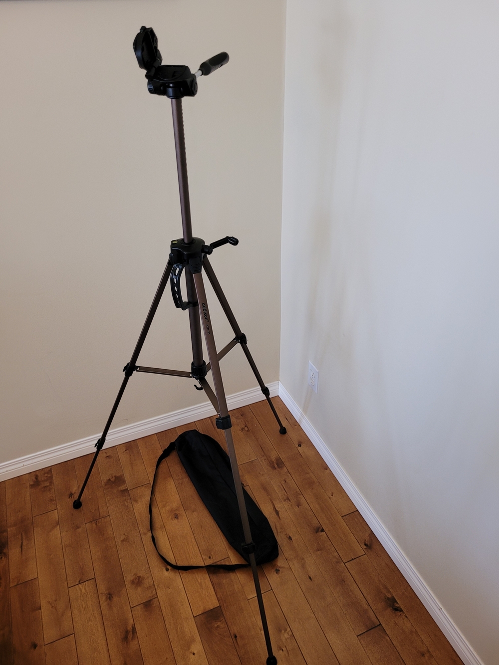 Addison ATR-21 Aluminum Travel Camera Tripod with Black Zip-Up Carrying Bag